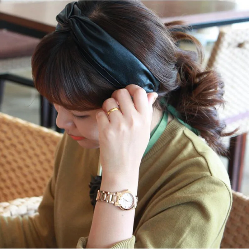 Синтетические кожаные повязки с узелком для женщин двухслойная повязка на