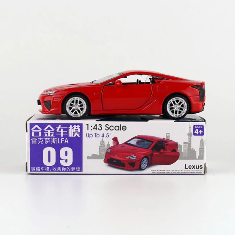 HOMMAT 1:43 Lexus LFA Sports Car Model Metal Alloy 1/43 Diecast Toy Vehicle Gift Toys For Children Kids Boys Red | Игрушки и хобби