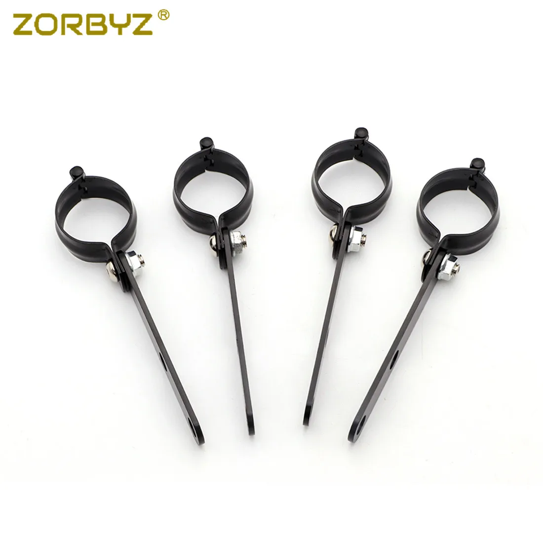 ZORBYZ черный Регулируемый металлический кронштейн для вилки 34 60 мм Harley Cafe Racer Bobber