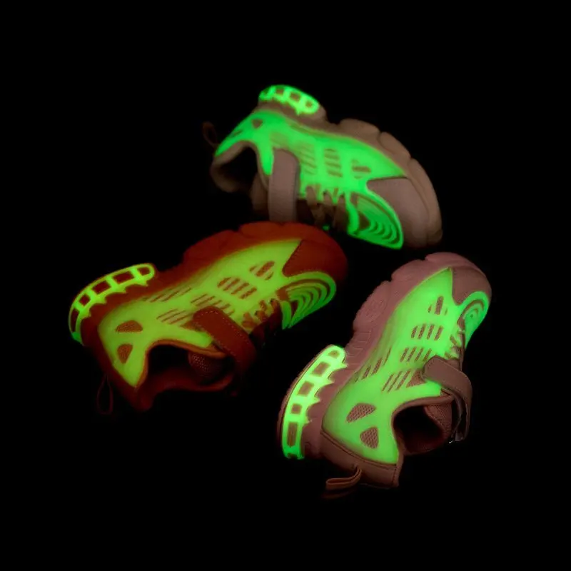 Children Sports Shoes Fashion Girls Sneakers Boys Kids Luminous Pu Mesh Running Trainer Rubber Children's Casual | Детская одежда и