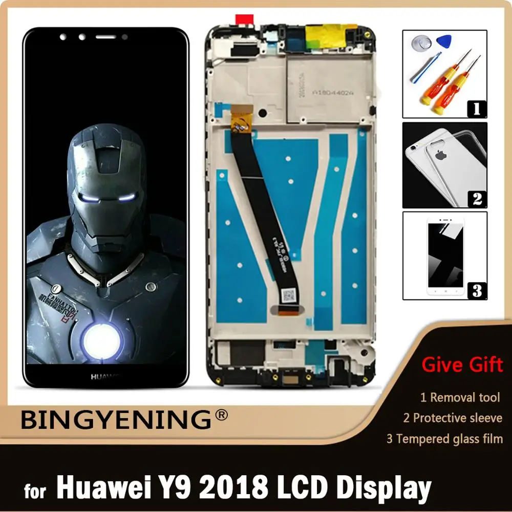 Оригинальный ЖК-дисплей для Huawei Y9 2018 сенсорный экран с дигитайзером в сборе 5 93