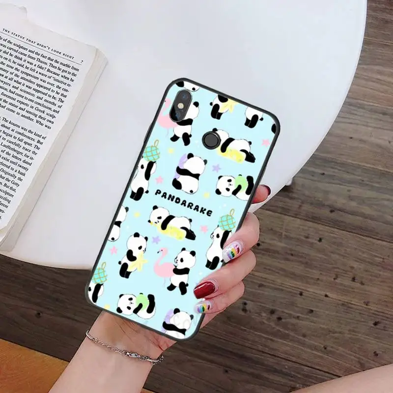 

panda animal cute Phone Case For Xiaomi Redmi 7 9t 9se k20 mi8 max3 lite 9 note 8 9s 10 pro Soft Silicone Shell Cover Funda