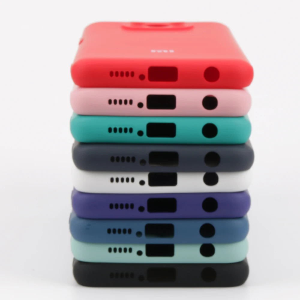 original xiaomi mi poco x3 pro silky soft touch liquid silicone phone protective cover case for poco x3nfc with logo free global shipping