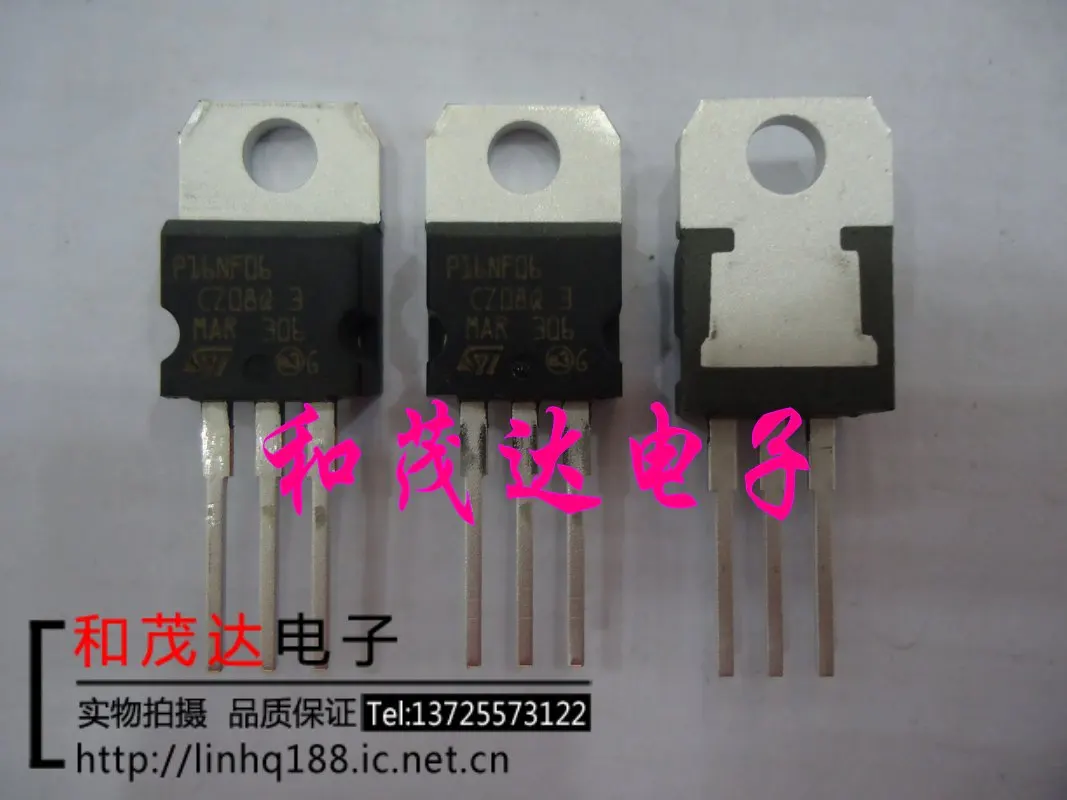 Новый и оригинальный STP16NF06 P16NF06 TO 220 MOS|Индукторы| |