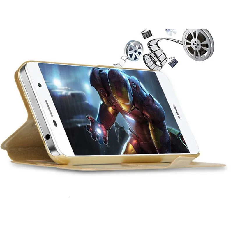 Для Huawei Honor 4C Pro Чехол TIT AL00 вид раскладной чехол с окошком для Y6 крышка L01 U02 книжка