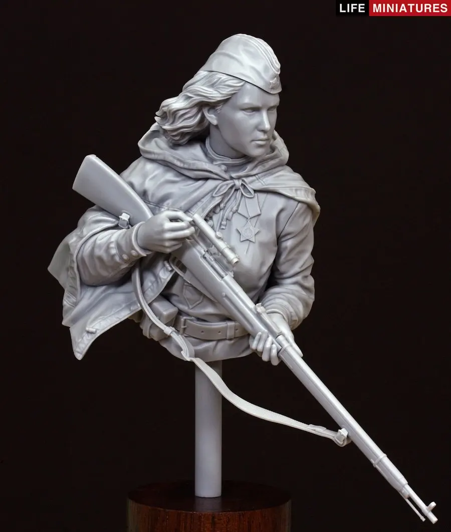 [Loong Way миниатюры] Жизнь миниатюры WW2 Красная Армия женский снайперский
