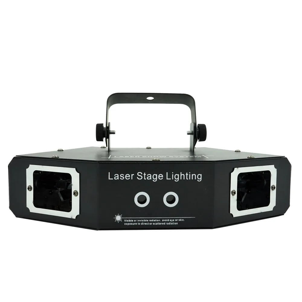 

Fan-Shaped Four-Eye Beam Lights 3D Pattern Laser Lights DJ Party Lights Disco Sound-Controlled Laser Stage Lights