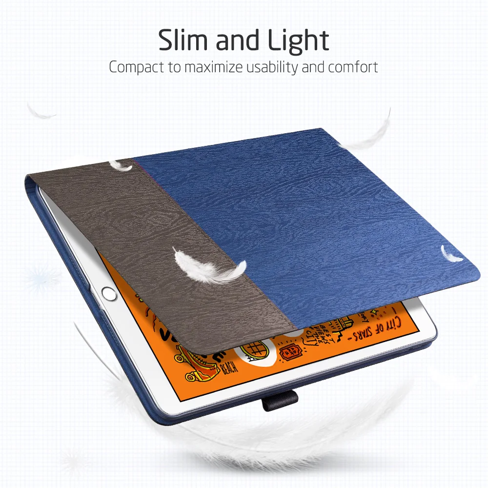 Чехол ESR для iPad mini 5 2019 смарт книжка из искусственной кожи с тканью Оксфорд чехол