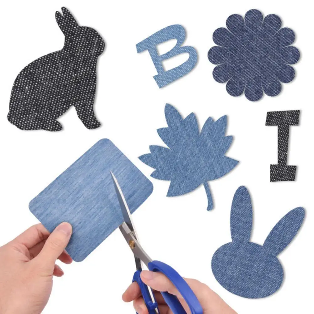 5 шт. железные джинсовые нашивки сделай сам швейные ткани для сумок одежда одежды