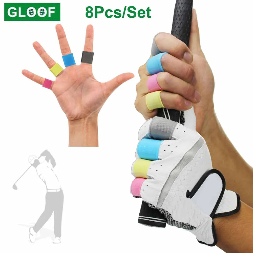 

8Pcs/Set Golf Finger Silicone Support Sleeve Protective Cover Safety And Protection Performance Easy To Carry Men And Women