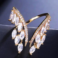 caoshi statement jewelry rings for women dazzling zirconia personality accessories gift fashionable design jewelry for party