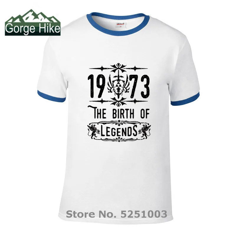 Футболка мужская хлопковая в ретро стиле с принтом о легендах рождении | Мужская