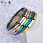 Spark браслет из нержавеющей стали на заказ браслет с гравировкой многоцветные вдохновляющие браслеты-манжеты для женщин и мужчин персонализированные подарки