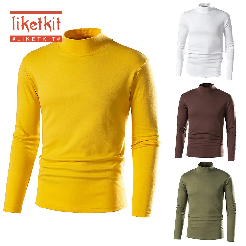 Liketkit мужская повседневная рубашка 2019 длинный рукав 100% хлопок одноцветные