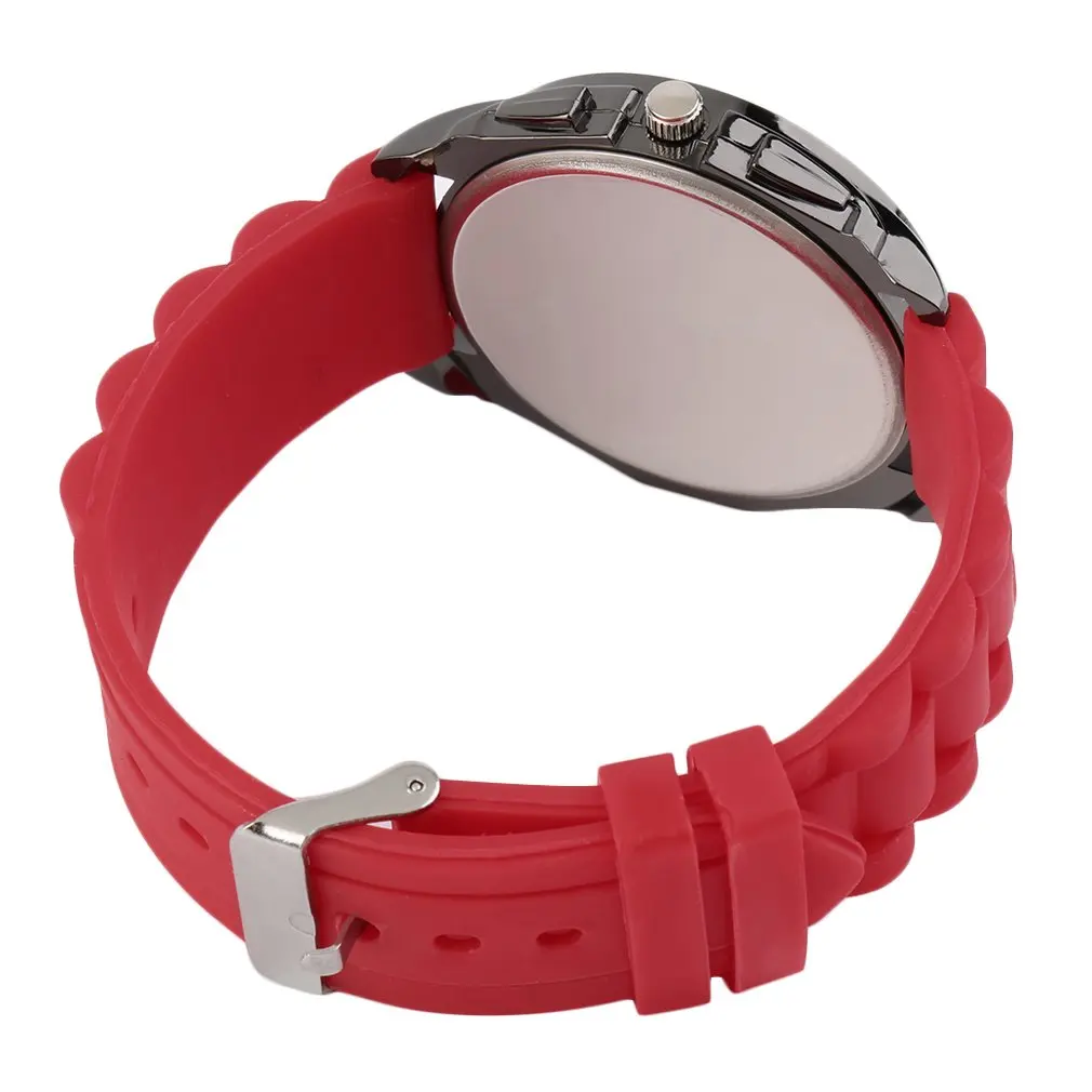 Модные кварцевые часы с силиконовым ремешком карамельных цветов аналоговые