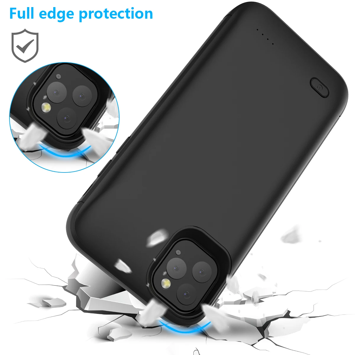 Для iPhone 11 Pro Max Case 5 5S SE 6 6s 7 8 Plus Xr X Xs чехол для зарядного устройства 4000 мАч