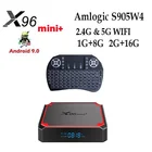 10 шт. X96 Mini plus Android9.0 Amlogic S905W4 четырехъядерный 8 Гб 16 Гб 2,4 ГБ и 5,0 ГБ WIIF X96MINI vs h96 mini v8 hk1 rbox min