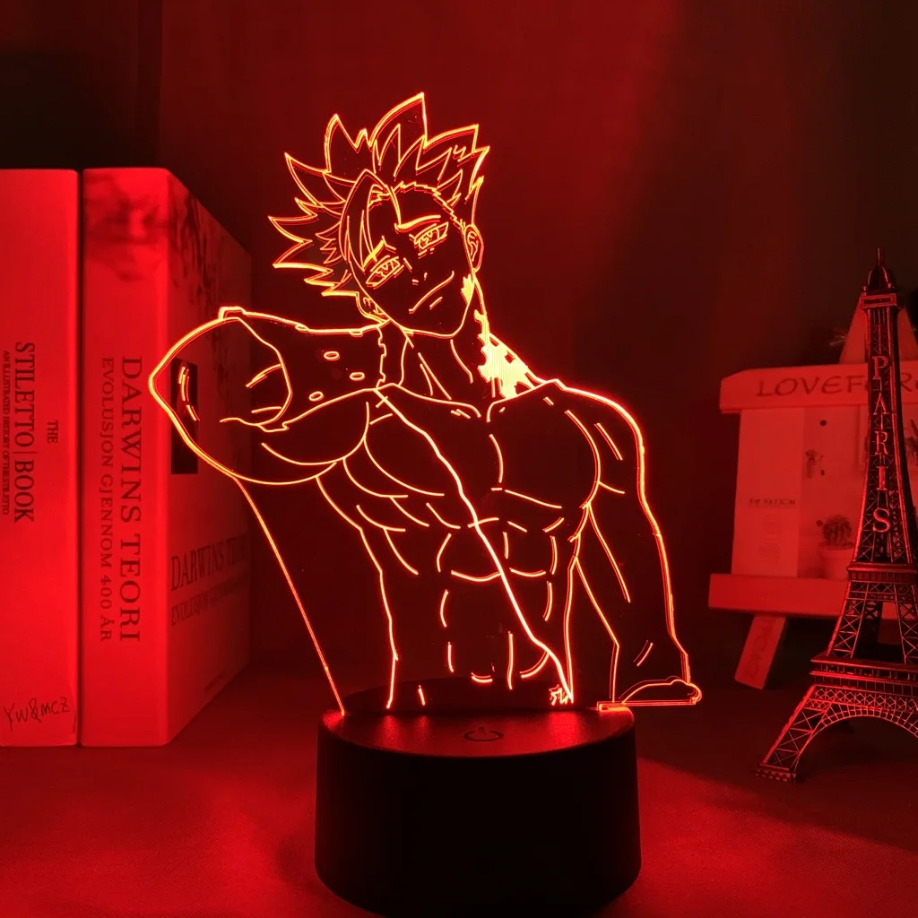Светодиодный ночсветильник в стиле аниме Семь смертных грехов лампа-бан для