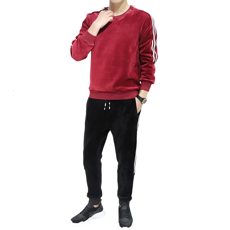 

men's cotton A suit, two, informal, autumn