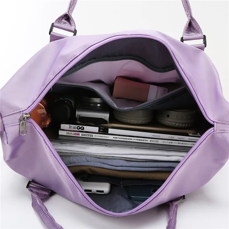 

Women Gym Sports Bag Waterproof Swimming Yoga bag Pink Weekend Travel Duffle Bags for Women Sport Fitness Shoulder Handbag