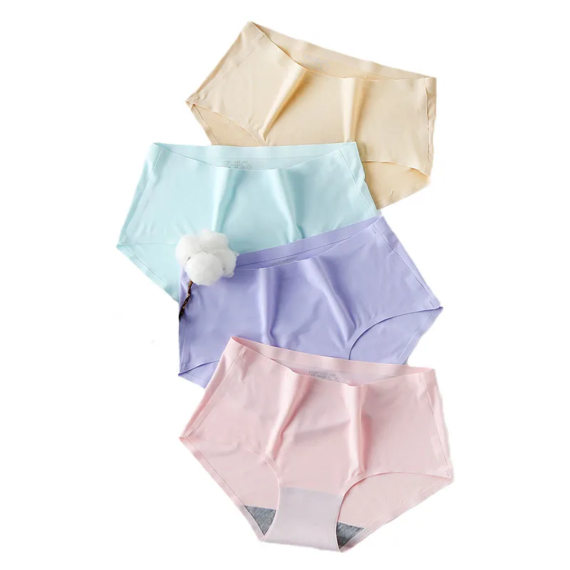 Женские трусики бесшовное нижнее белье для женщин шелковые женские сексуальные