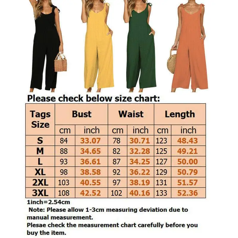 

Playsuit Ladies Jumpsuit Womens Lace Up Strappy Backless Loose Casua Romper