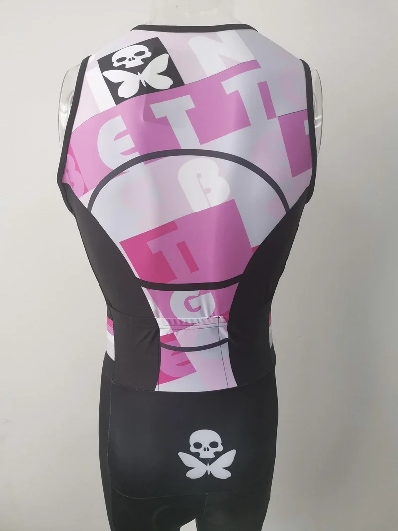 bettydesigns Pro Team триатлон костюм женский короткий рукав Велоспорт Джерси Skinsuit комбинезон Майо Велоспорт Ropa ciclismo