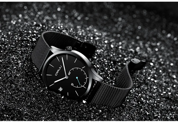 Часы CRRJU мужские наручные кварцевые Модные индивидуальные дизайнерские