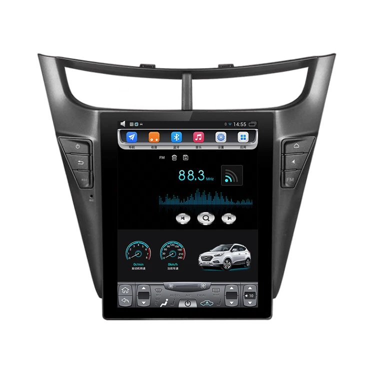 Автомагнитола tesla с вертикальным экраном 10 4 дюйма восьмиядерным процессором Android