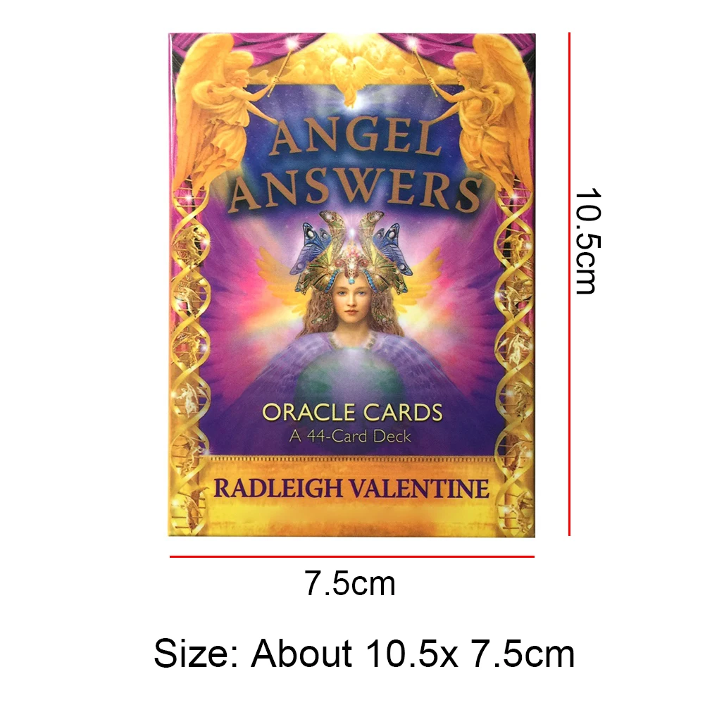 

44sheets Fate Divination Tarot Cards Astrology Board Game Gift Deck Beginner Party Paper English Angel Answers Oracle Home
