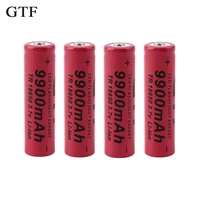 rechargeable batteries gtf 18650 3 7v 9900mah li ion for flashlight led cell 18650