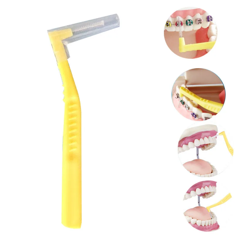 

ASUS L Shape Push-Pull Inter Brush 20Pcs/Box Oral Care Teeth Whitening Tooth Pick Tooth Orthodontic Toothpick Tooth