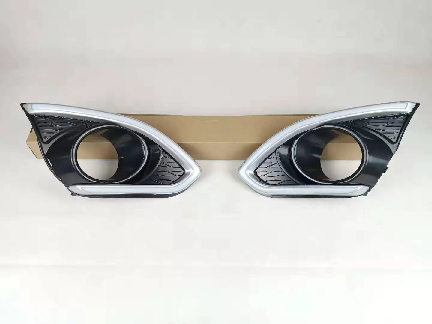 2PCS LED Дневной ходовой свет для Chevrolet Spark 2013 - 2015 Водонепроницаемый автомобильный 12V DRL противотуманный фонарь с реле стиля поворотного сигнала включено