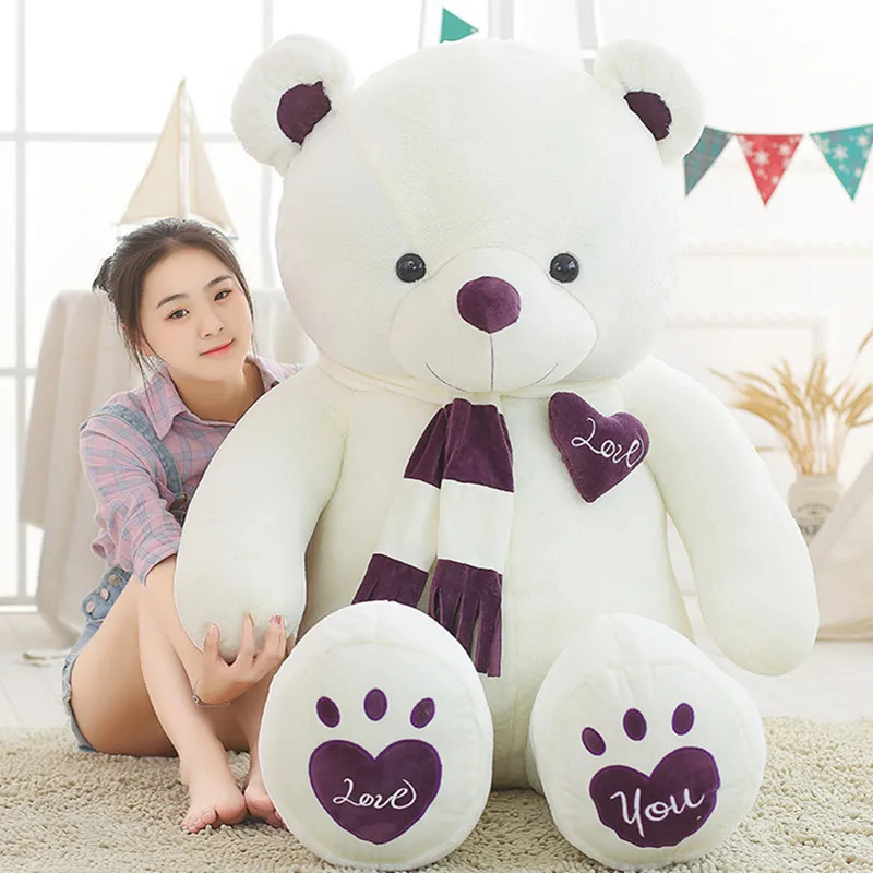 

200cm Soft American Giant Bear Skin Bear Toy Big Animals Bears Coat For GirlFriend Valentine's Day Gift Animal Teddy Bear Coats