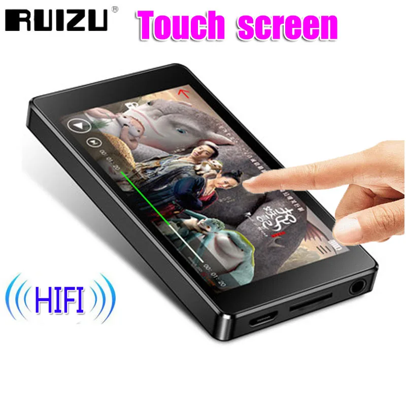 RUIZU D20 полный сенсорный Экран MP3 плеер 8 Гб плеера с FM радио видео проигрыватель