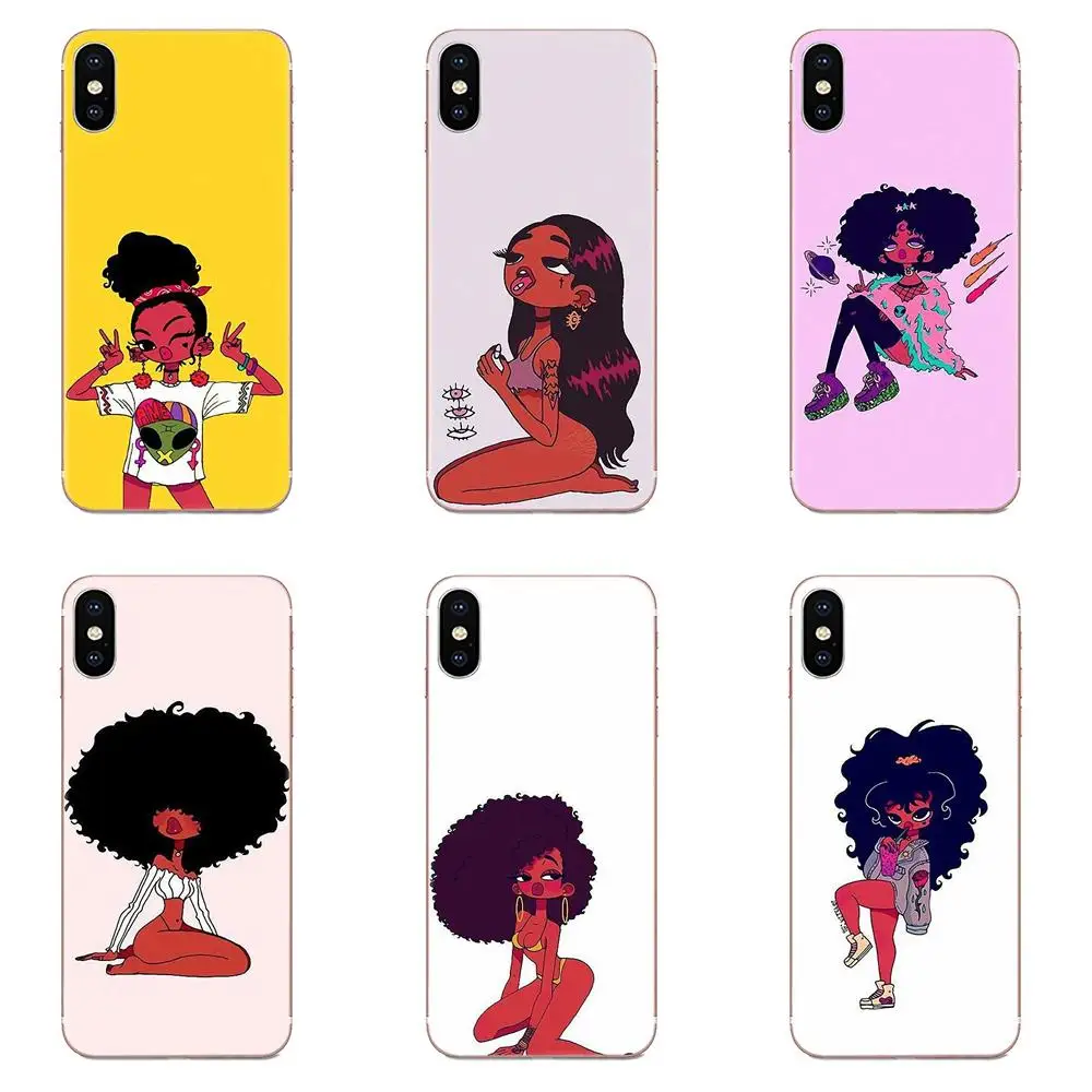 Прозрачный чехол из ТПУ для Sony Xperia Z Z1 Z2 Z3 Z4 Z5 compact Mini M2 M4 M5 T3 E3 E5 XA XA1 XZ Premium Black Girl |