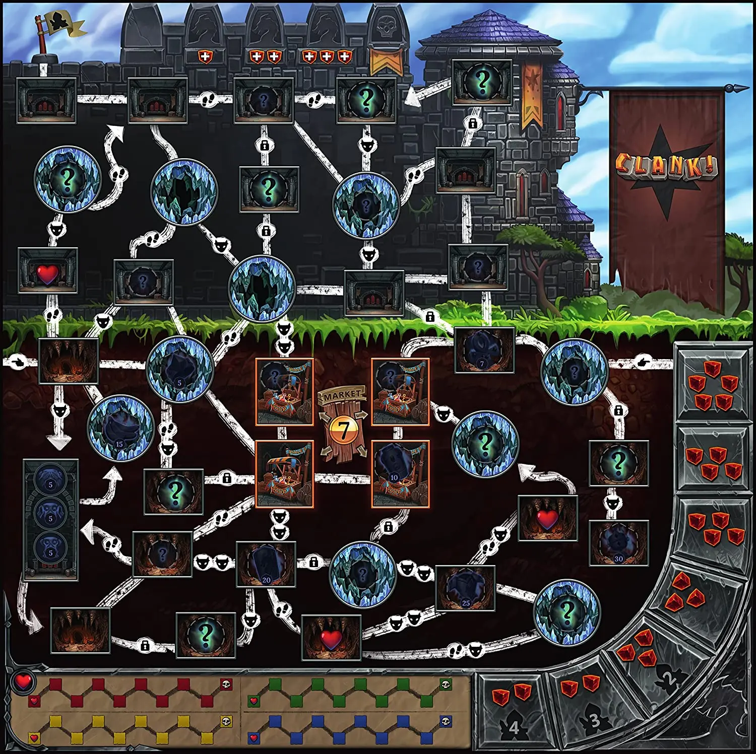 

Clank Cards Game Studios Clank! Board Game