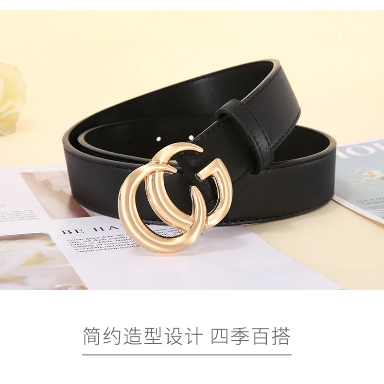 

Ms belt cowboy belts female black and white leather fine dress belt decoration belt deserve to act the joker