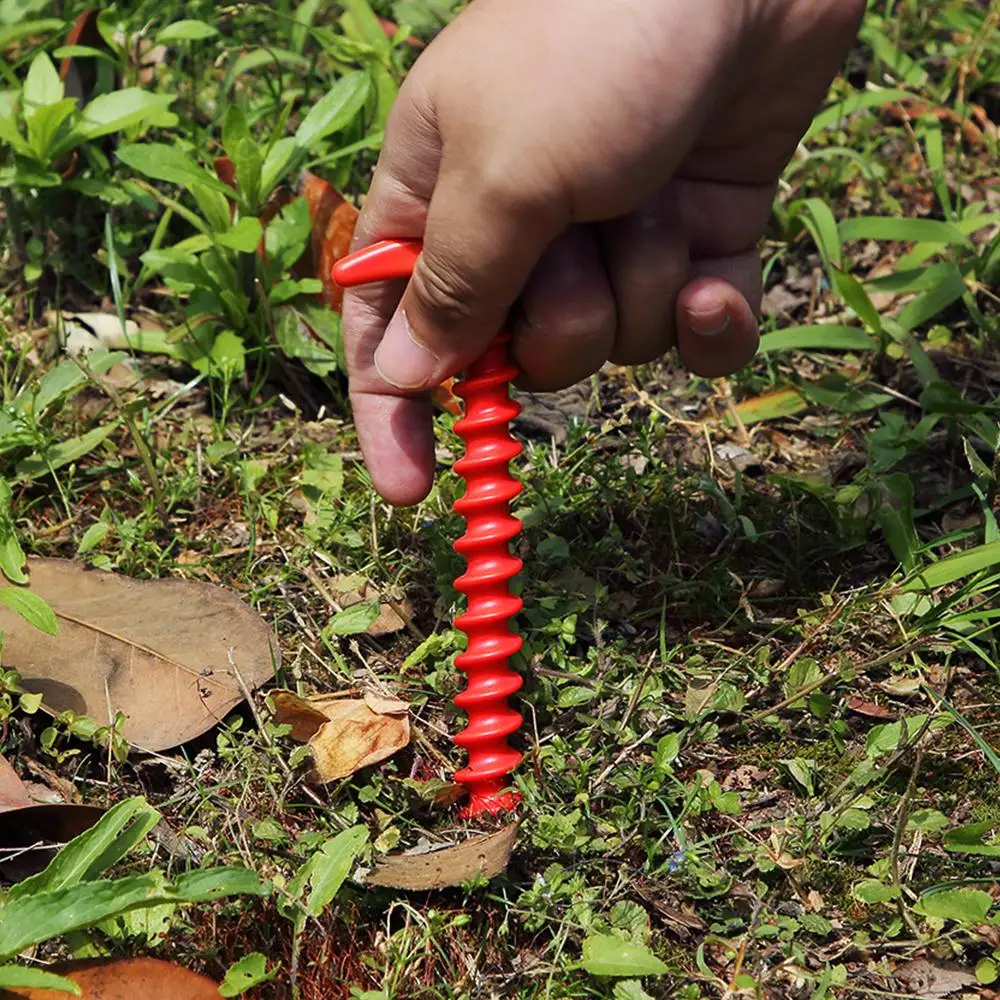 

Tent Peg Tent Spiral Ground Nails Beach Outdoor Moisture Pad 1/5pcs Nylon Tent Nail Outdoor Lightweight Nylon Plastic Nails