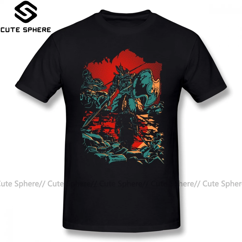 Dark Souls Футболка Keep Calm and остаться преследователя с принтом Awesome футболка рубашка