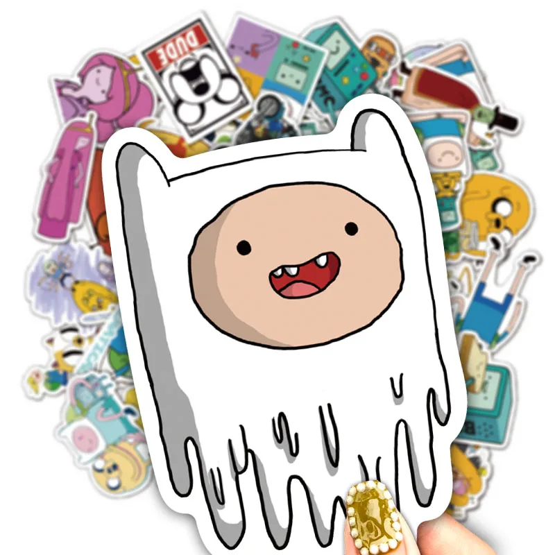 

50Pcs/Set Adventure Time 2 Stickers For DIY Luggage Phone Laptop Bag Graffiti Stickers Waterproof DIY Decals