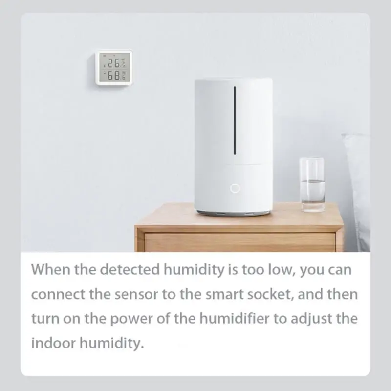

Tuya Smart Life APP WIFI Temperature And Humidity Sensor Indoor Hygrometer Thermometer Detector Support For Alexa Google Home