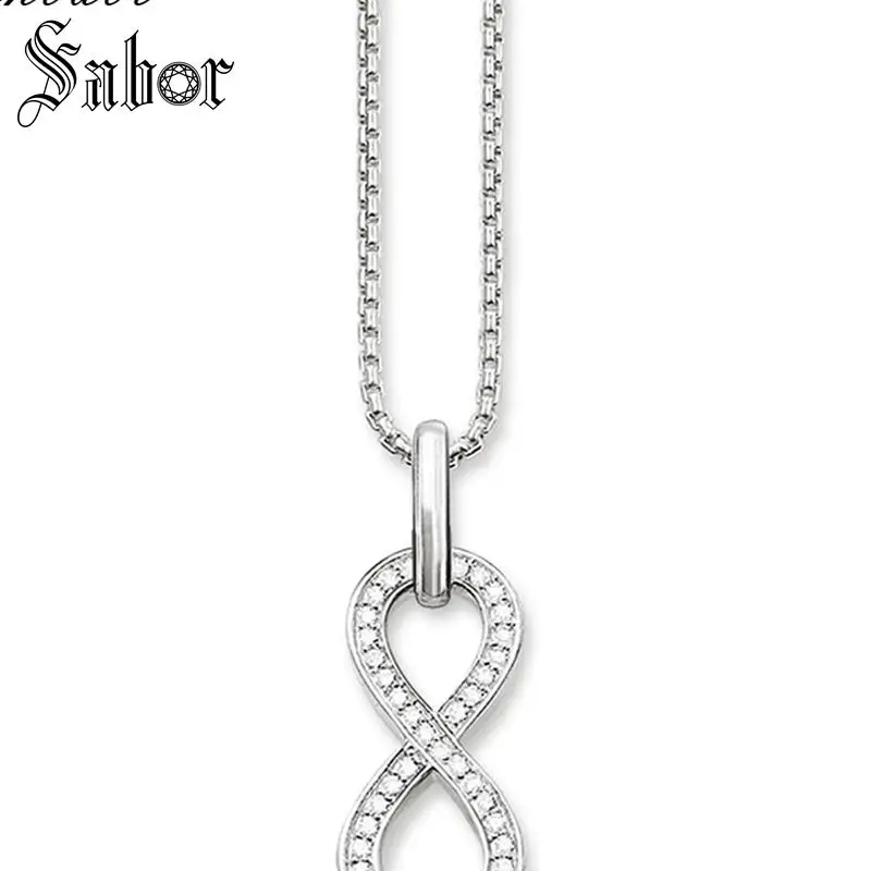 Романтическая цепочка бесконечности Подарочная для женщин женская серебряная