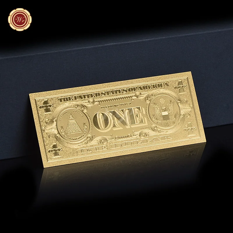 Памятная банкнота из золотой/серебряной фольги в долларах США | Дом и сад