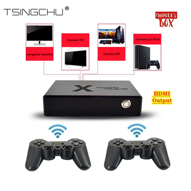 TSINGO HDMI выход Pandora Box мини аркадная 3D Игровая приставка 3160/1500 игр лунный свет
