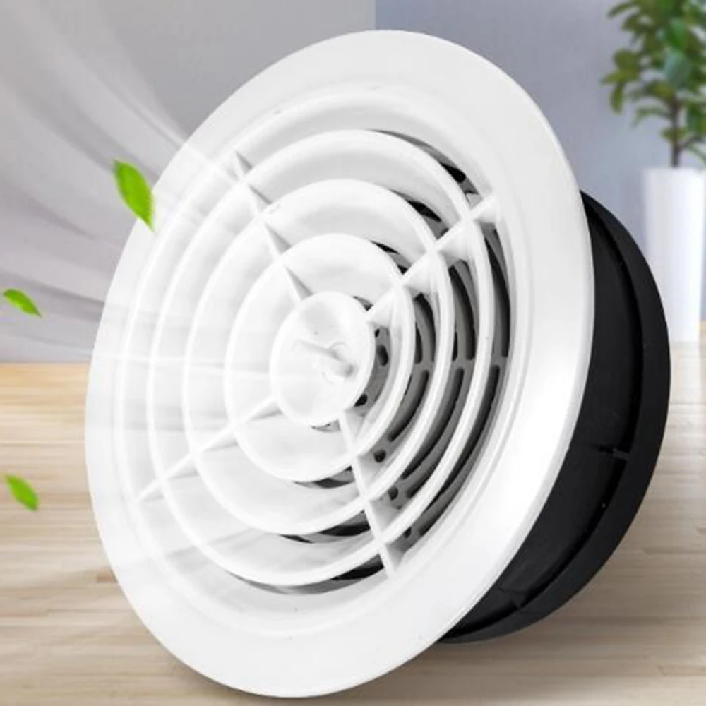 

75/100mm ABS Plastic Round Ventilation Grille Air Vent Cover Inlet Outlet Exhaust and Intake Wall Vent Hood Kitchen Accessories