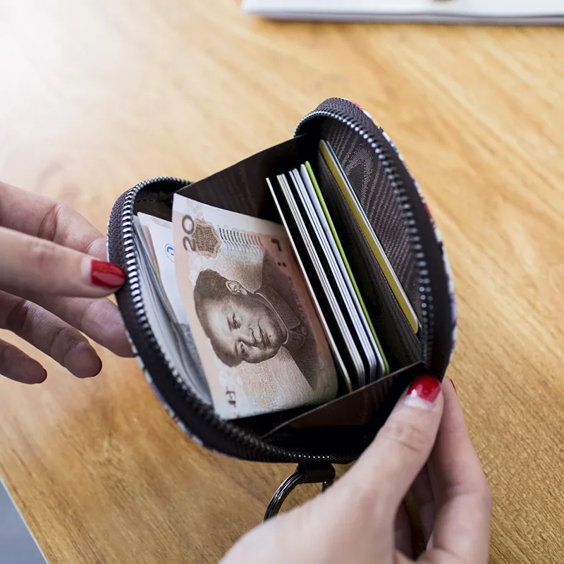 Маленький женский кошелек короткий милый клатч для девушек Миниатюрный