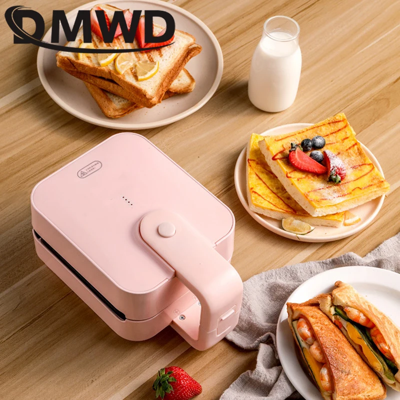 DIY Sandwich Maker Oven Breakfast Machine Hot Plate Light Food Waffle Multi-Function Heating Toast Pressure Grill Toaster | Бытовая