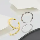 Серебряное минималистичное открытое регулируемое кольцо LIVVY для женщин, простое модное классическое ювелирное изделие, подарки на день рождения