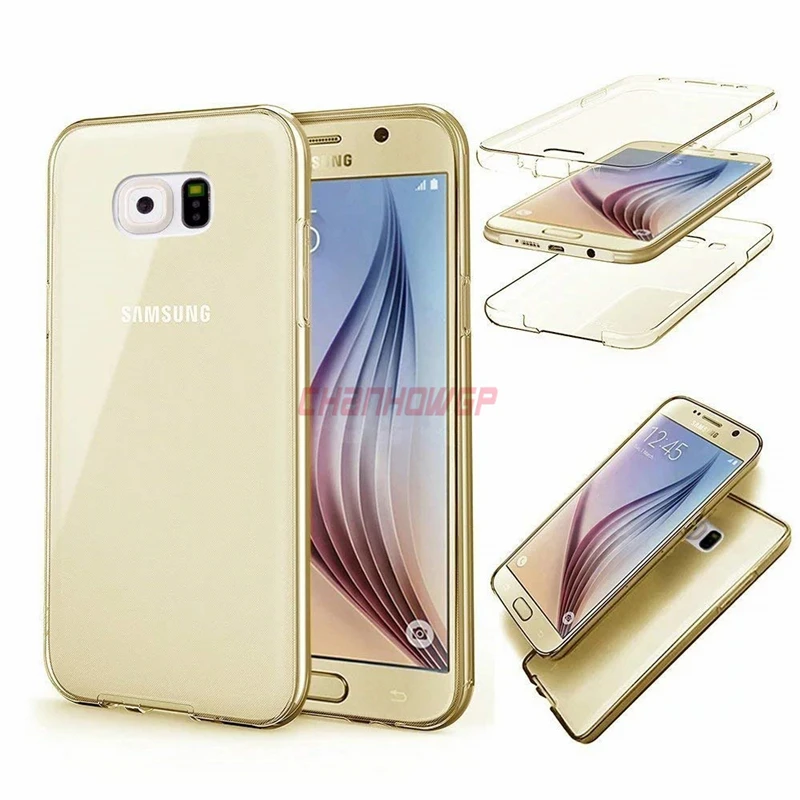 Gold Полный корпус мягкий чехол для samsung Galaxy J1 J3 J5 J7 A3 A5 S5 Neo S6 S7 край S8 S9 J2 J4 J6 A6 A8 Grand Prime - Цвет: Gold